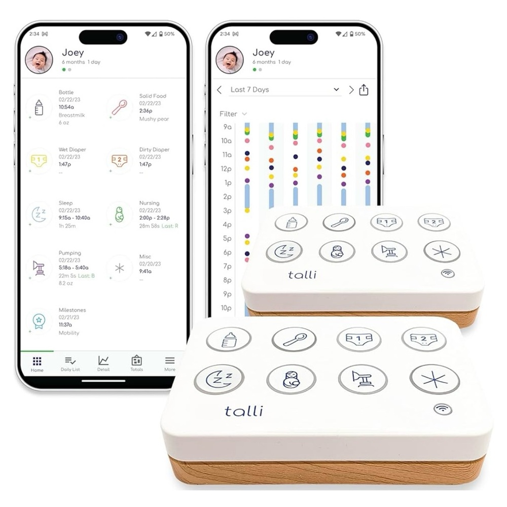 Talli Daily One-Touch Baby Tracker & Mobile App, Alexa Compatible